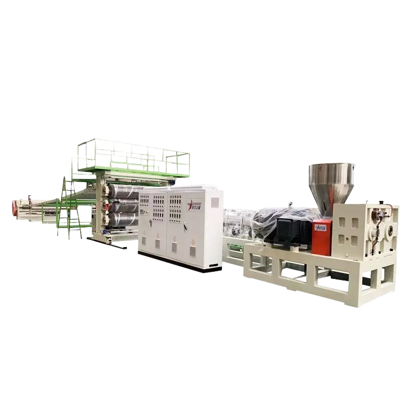 Machine à extrudeuse en plastique